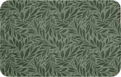 Badmat 80x50 cm - Antislip - Bladeren - Organisch - Groen - Badmatten voor badkamer - Badkamermat - Douchemat - Badkamer mat