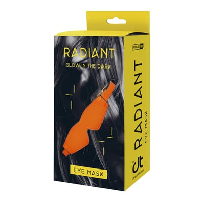 Dream Toys Masker/Blinddoek Radiant Eye Mask Glow In The Dark Oranje