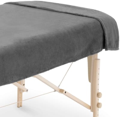 ZenGrowth® Serenza XXL Massagehanddoek 100 x 220cm Grijs – Zijdezacht & Sneldrogend – Microvezel – Sauna handdoek - extra groot Badlaken - Afdekdeken