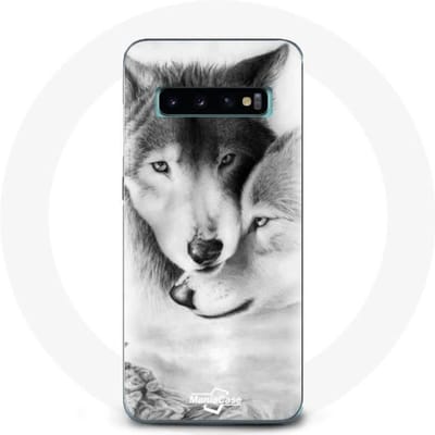 Case voor Samsung Galaxy s10 plus Wolf Duo dieren
