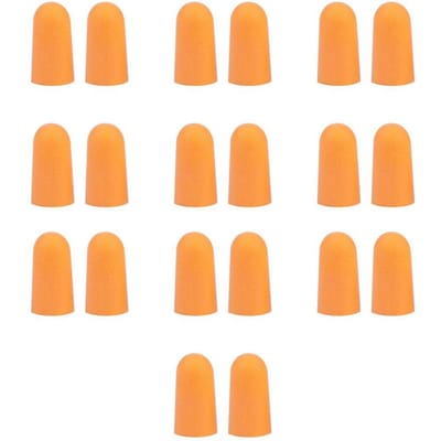 10 Stuks Anti-Geluid Bullet Type Oordopjes Echte Veiligheid Geluidsdichte Oordopjes Zonder Lijnen beige