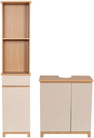 4bathroomz Trente Badmeubelset Kolomkast + Wastafelonderkast
