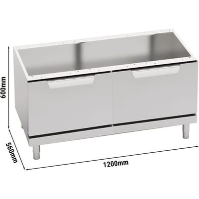 GGM Gastro Unterbau - 1200mm - 2 Türen - Anschlag Rechts & Links Zilver