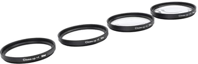 Dailygoods- Macro-lensfilterkit - Optische Glasfilters - Close-up Effect - Dubbele Schroefdraad - Beschermende Zak - Geschikt voor Fotografie - Lensfilters