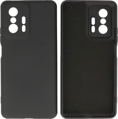 Fashion Backcover Telefoonhoesje - Color Hoesje - Geschikt voor de Xiaomi 11T - Zwart