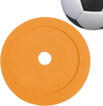 Sport Trainingshoedjes - Veldmarkeringen Voetbal - Sport Training Coaching - Zachte Platte Ronde Vorm - 15 cm Doorsnede - Oranje