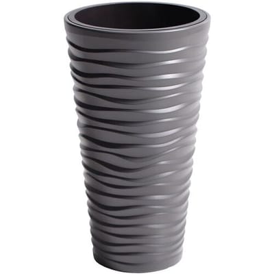 PROSPERPLAST Bloempot (Grijs, 35 x 35 x 62 cm)