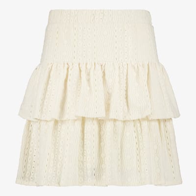 MyWay meisjes rok met broderie details wit - Maat 122/128