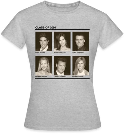 Friends Vintage Foto's Class of 2004 T-Shirt Dames