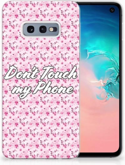 Samsung Galaxy S10e Silicone-hoesje Flowers Pink DTMP