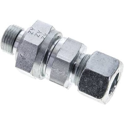 16S (M24x1.5) & G1/2'' Regeling-In Elektrolytisch verzinkt Stalen Terugslagklep Snijring Buitendraad 1-400 bar ISO 8434-1