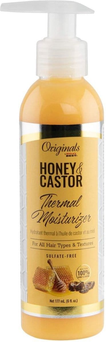 AFRICA BEST -ORIGINALS - HONEY & CASTOR THERMAL MOISTURIZER 6OZ