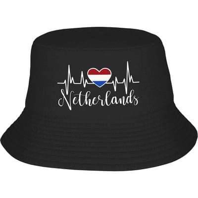 Nederland Bucket Hat Harajuku Vissersmutsen Voor Unisex Grappige Visserij Zonnehoeden Draagbare Grafische Pet One Size