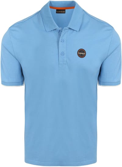 Napapijri E-Badge Polo Mid Blauw - Maat M - Heren