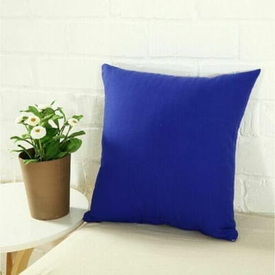 40*40cm Kleurrijke Huisdecoratie Kunststijl Katoen Linnen Kussensloop Bank Plaid Kussenhoes 40x40cm blauw