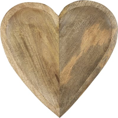 Schaal Hart mango hout 30cm