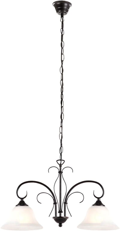 Globo - hanglamp - Aries - bruin - metaal - kroonluchter - E27 - 68410-2
