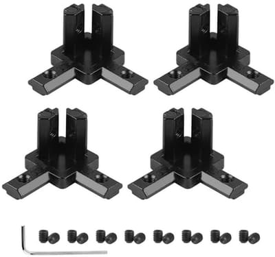 4pcs Hoekverbinding - 3-Weg Profiel Connector voor Standaard Aluminium Extrusie Profiel