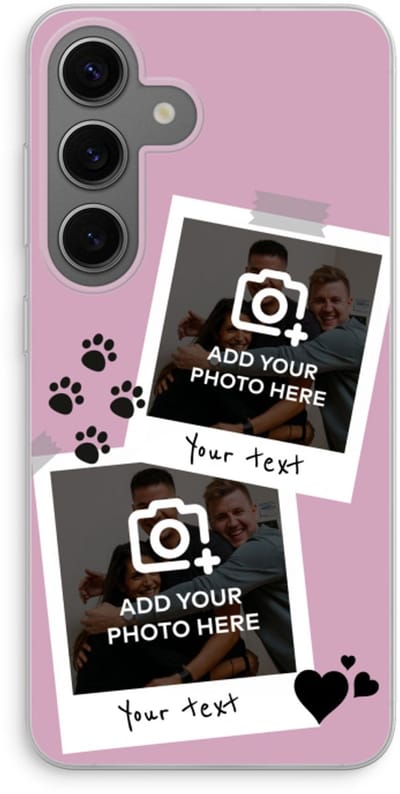 Gepersonaliseerd - Case Company® - Hoesje geschikt voor Samsung Galaxy S24 hoesje - Polaroid N°4 - Soft Cover Telefoonhoesje - Bescherming aan alle Kanten en Schermrand