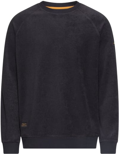 camel active Frottee sweater met zachte binnenkant - Maat menswear-M - Marineblauw