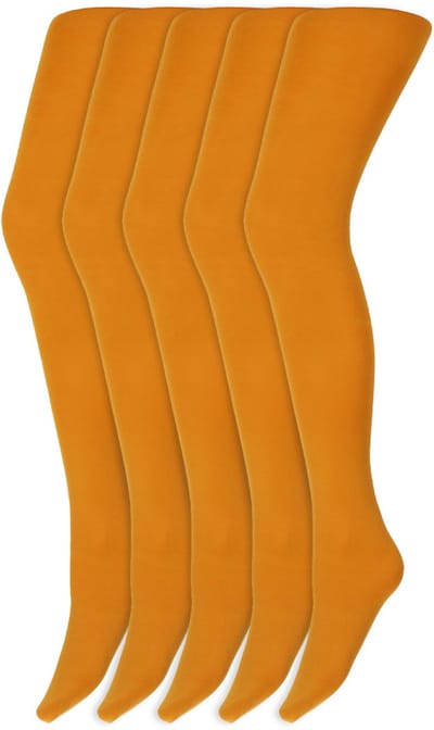Gekleurde panty’s | Micro | 60 Denier | Merk: Marianne | Maat: S t/m XXL | Kleur: Oranje | 5 Paar