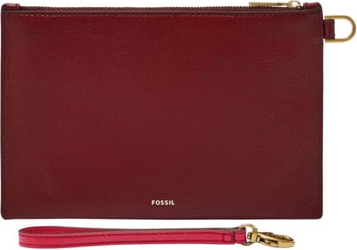 FOSSIL Polstas Utensil zak Wristlet Red Velvet Wijnrood