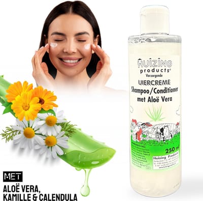 1 Stuk: Huizing® Natuurlijke Shampoo met Uiercrème – shampoo – conditioner – herstellende shampoo - douchegel – aloë vera – conditioners – haar creme – Vol & Gezond haar