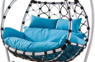 Tuinkussen Vervangend - Dubbel Papasan Kussen - Buiten Ontspannen - Extra Dikke Vulling - 150 x 110 cm - Meerdere Kleuren