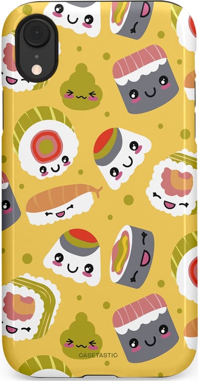 Casetastic Hoesje Geschikt voor Apple iPhone Xr - Stijlvolle Beschermende Duo-layer Case - Sushi vriendjes