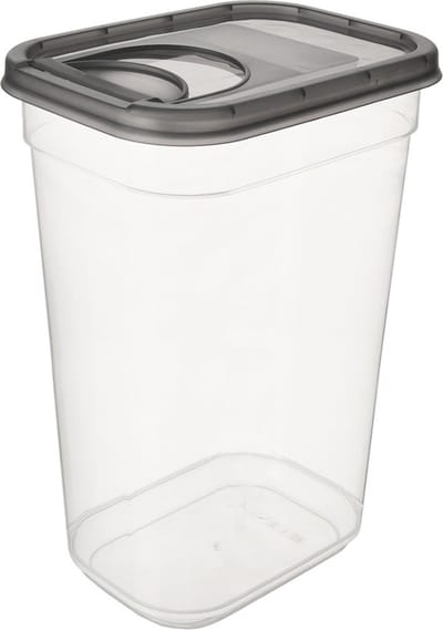 Voedselcontainer Strooibus met Dispenser GREY 3,2 l - Container voor Losse Producten - Keuken - Voedsel - Doos