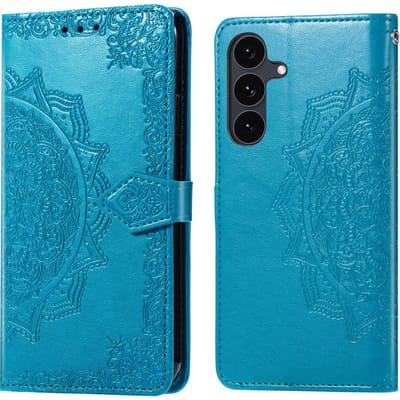 imoshion Hoesje - Geschikt voor Samsung Galaxy S26 FE - Mandala Bookcase - Turquoise