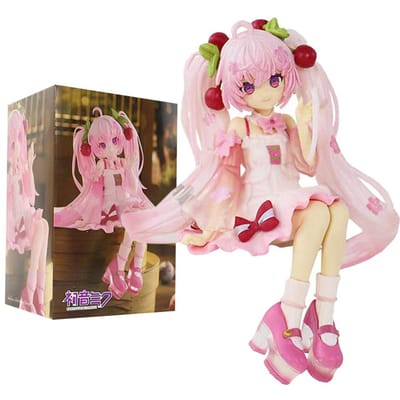 En Stock Nouvelle Hatsune Miku Sakura Miku Anime Figurines d'Action Modèle Collection Jouet Hatsune Miku Mignon Fait Main Modèle PVC Kawaii Cadeau