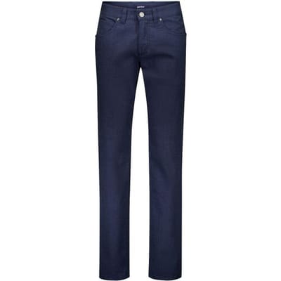 Gardeur Broek Bill Luxury Comfort Subtle Texture Pattern Business Hero Marine / male
