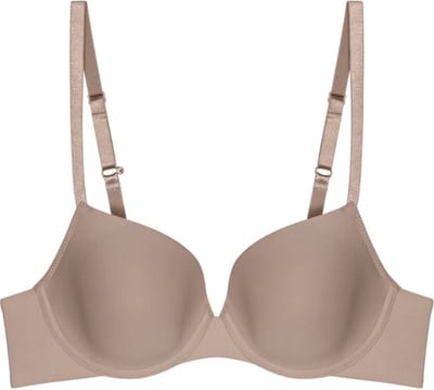 Triumph BH Pure Micro WHP - Racerback bh - Balconette en T-shirt Bh - Naadloze cups - 70A - Taupe