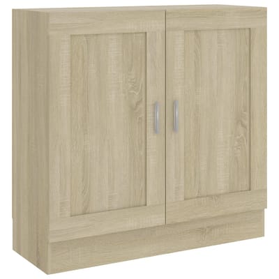 vidaXL - Boekenkast - 82,5x30,5x80 - cm - bewerkt - hout - sonoma - eikenkleurig
