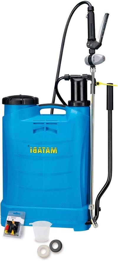 Rugzaksproeier - Druksproeier - Tuinonderhoud - Gehandhaafde druk - 16 liter - Transparant