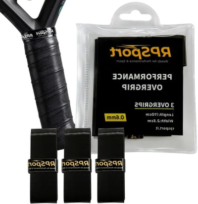 Overgrip Padel - Antislip Handgreep - Sporten Met Controle - 3-Laags Structuur - 6 Stuks - Zwart