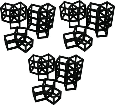 Kuva Garnalen Hotel Combiset – S, M en L - set van 3 stuks (9 totaal) – 3D Geprinte Schuilplaats voor Garnalen