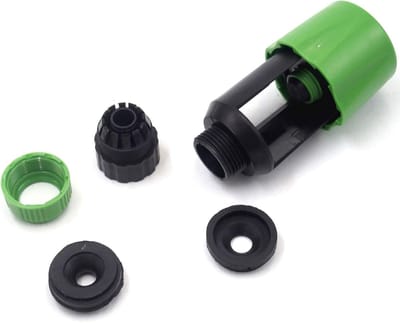 Dailygoods - Keuken Tap Adapter - Waterkraan Adapter - Geschikt voor Tuinslang - Zwart en Groen - Ronde Hoofd Connector - Ideaal voor Binnenkeuken - M...