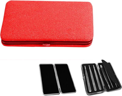 Pincet Opberger - Magnetische Houder - Wimper Verlenging - Verborgen Magnetisch Frame - Voor 6 Pincetten - Rood