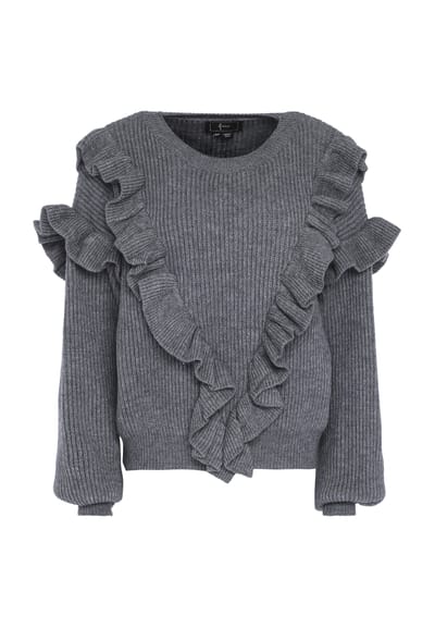 Faina Jumper Dames grijs melange