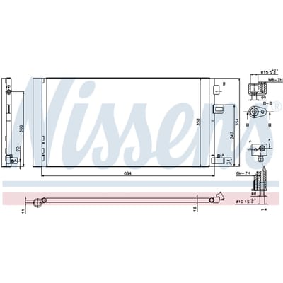 Condensator, airconditioning NISSENS 940381