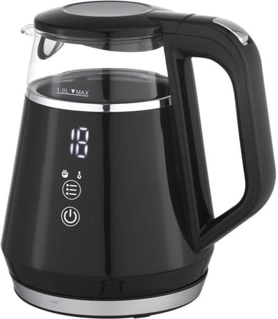 Digitale ketel - LIVOO - DOD212N - 1100 W - 1 L - 360° bodem - Zwart