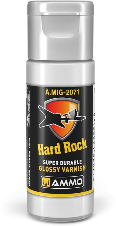 AMMO by Mig Jimenez Hobbyverf Acrylverf - MIG 2071 Hard Rock - Glanzend - Acryl Vernis - 20ml Verf flesje - 1x 20 ml