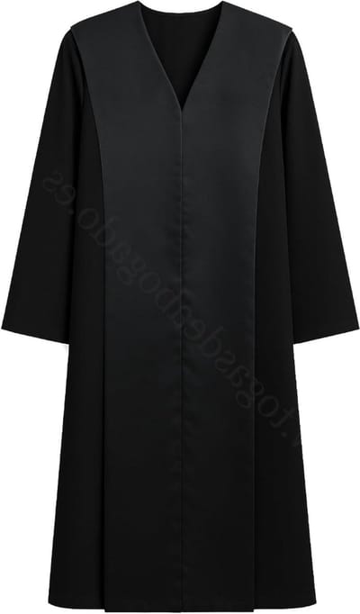 Professionele Toga - Advocatenkleding Rechter - Juridische Beroepen - Gemaakt in Spanje - Unisex Maten - Zwart