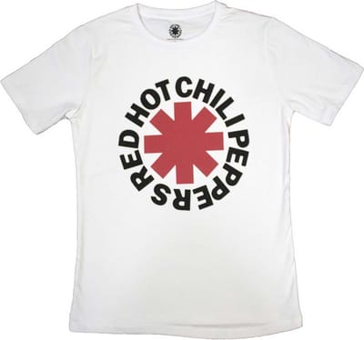 Red Hot Chili Peppers - Classic Asterisk Dames T-shirt - S - Wit