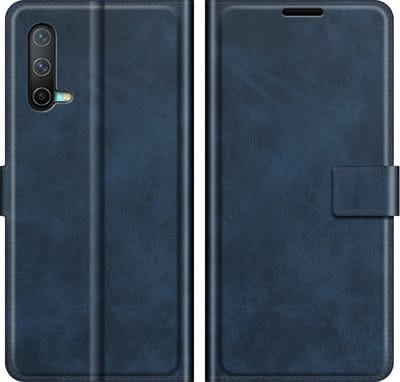 Coverup Hoesje - Geschikt voor OnePlus Nord CE Hoesje - Coverup Deluxe Book Case - Blauw