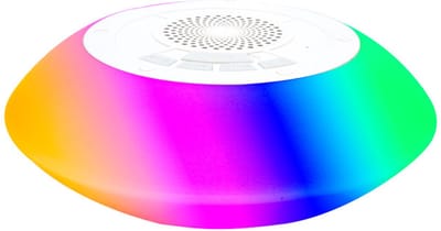 Draagbare draadloze zwembadluidspreker met 8 lichtstanden, drijvende functie, HD-stereogeluid en microfoon; geschikt voor onder de douche, in de jacuzzi, buiten en thuisgebruik.