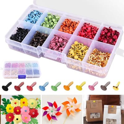 Kleine metalen klemmen voor papierbevestiging - 1000 stuks - Ideaal voor scrapbooking en knutselen