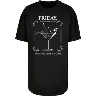 Dames-T-shirt oversized boyfriend Mister Tee F-Word